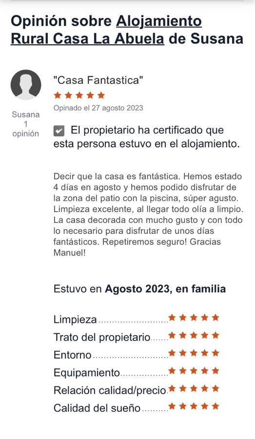 Alojamiento Rural Casa La Abuela Arbuniel Exteriör bild